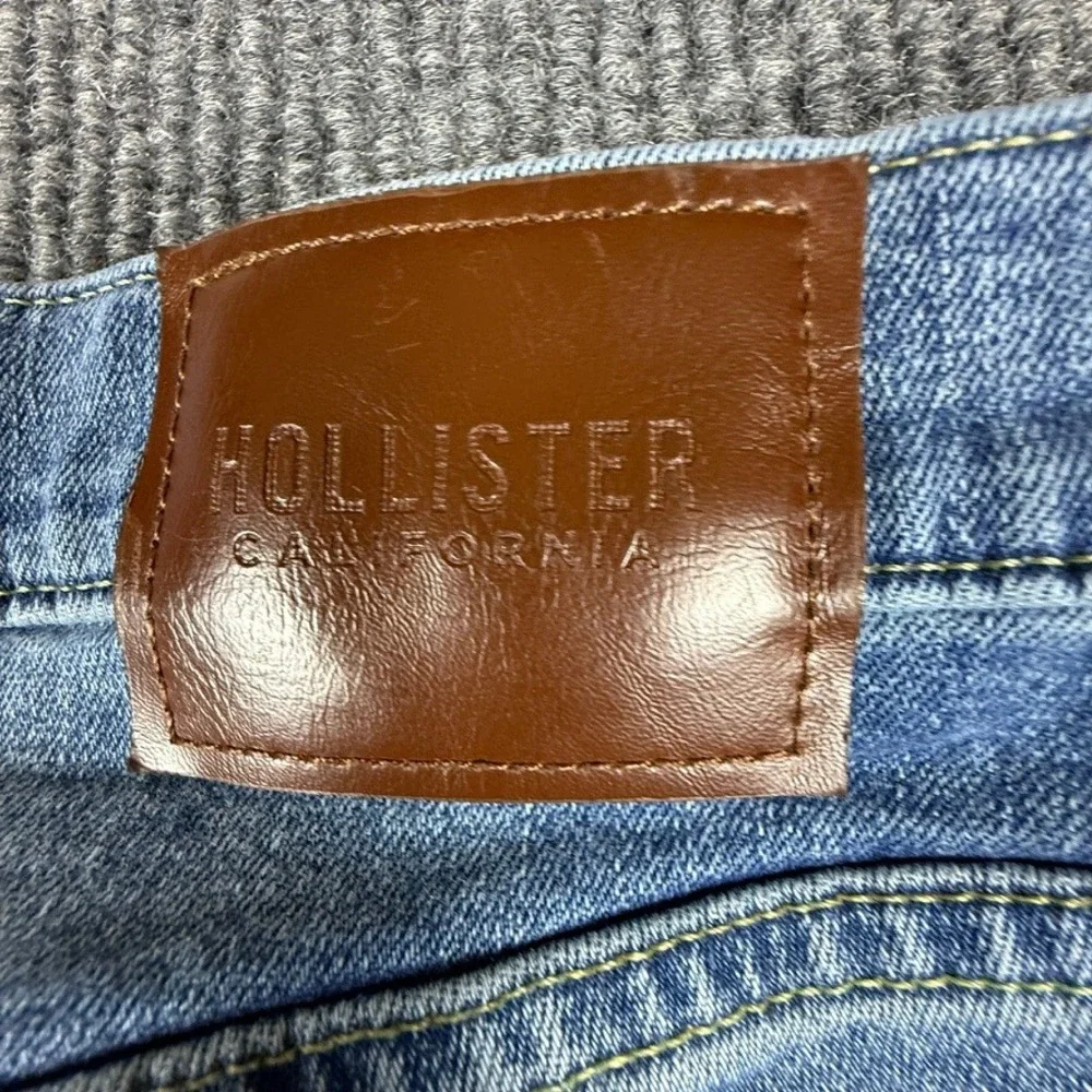 Hollister Epic Flex Straight Leg Jeans Mens 31x34 Light Wash Blue 331D2291